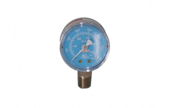 Nitrous Oxide pressure gauge