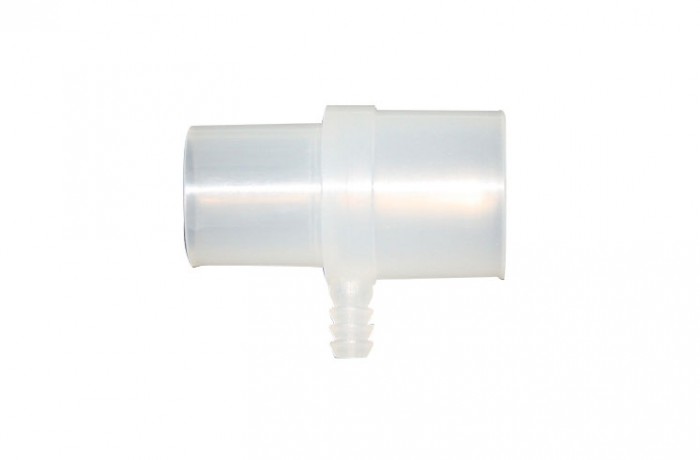 22mm Male X 22mm X 5mm nipple Oxygen inlet connector (polypropylene material)